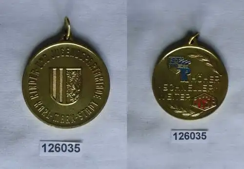 DDR Medaille Kinder- und Jugendspartakiade Karl-Marx-Stadt FDJ JP DTSB (126035)
