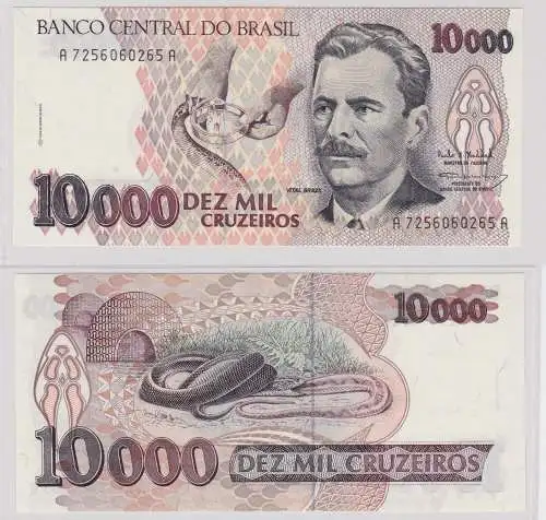 10.000 Cruzeiros Banknote Brasilien 1991 Pick 233 (126631)