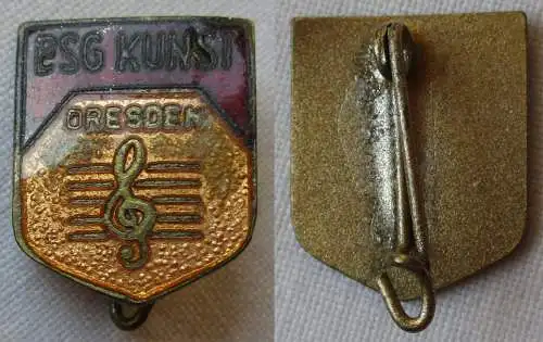 DDR Sport Anstecknadel Mitgliedsabzeichen BSG Kunst Dresden (145261)