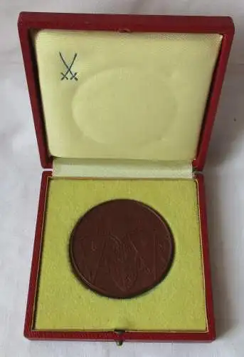 DDR Meissner Porzellan Medaille 725 Jahre Friedland 1244 - 1969 (142428)