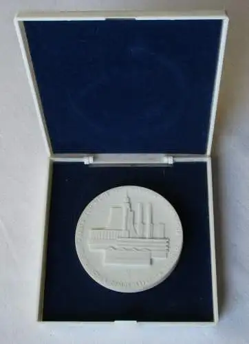 DDR Porzellan Medaille VEB BMK Kohle und Energie 1959-1984 im Etui (112767)