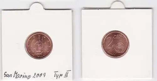 2 Cent Münze San Marino 2009 Freiheitsstatue (125220)