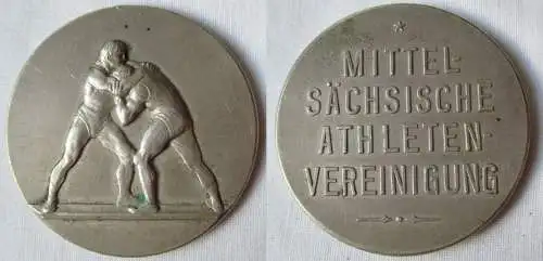 Versilberte Medaille Mittelsächsische Athletenvereinigung um 1930 (142018)