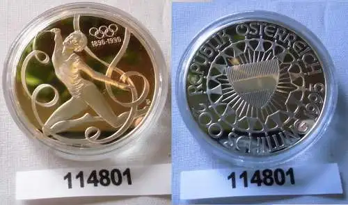 200  Silber Münze Österreich Olympiade 1996 Atlanta 1995 (114801)