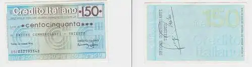 150 Lire Banknote Italien Italia Credito Italiano 22.3.1976  (152381)