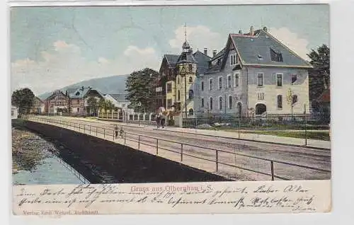 92915 Präge Ak Gruß aus Olbernhau in Sachsen 1905