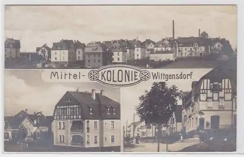 93666 AK Mittel- Kolonie Wittgensdorf - Orts- und Straßenansichten 1926