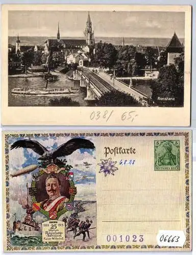 06663 DR Ganzsachen Postkarte PP27/C239/38 Konstanz 1913