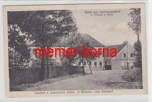 77239 Ak Gruß aus Hartmannsdorf bei Crossen an der Elster Gasthof 1930
