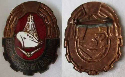DDR Abzeichen GST Schiffsmodellbau-Leistungsabzeichen Bronze 1960 (151727)