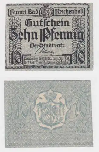 10 Pfennig Banknote Notgeld Kurort Bad Reichenhall ohne Datum (1920) (148630)