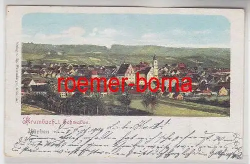 77730 Ak Krumbach in Schwaben Hürben 1902