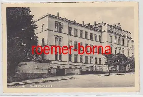 76819 Ak Oschatz i.Sa. Staatl. Oberschule um 1930
