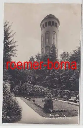 66879 Foto Ak Burgstädt i.Sa. Aussichts- u. Wasserturm 1931