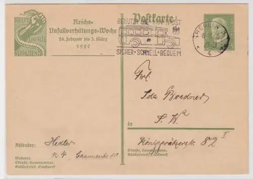 97693 DR Ganzsachen Postkarte P186 Reichs-Unfallverhütungs-Woche Berlin 1929