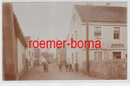 76102 Foto Ak Langenberg in Sachsen Dorfstrasse um 1920