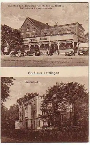 39653 AK Gruss aus Letzlingen Gasthaus usw. 1932