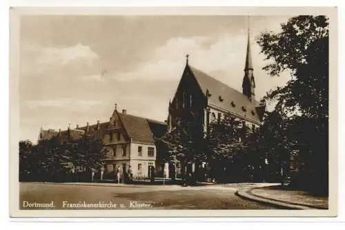 39275 Ak Dortmund Franziskanerkirche und Kloster 1939