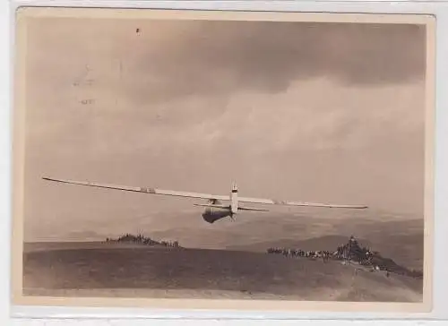 90507 AK  Segelflug auf der Wasserkuppe (Rhön) "Musterle" Gewitterstart 1935