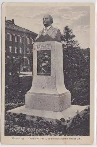 96585 Ak Eilenburg Denkmal des Liederkomponisten Franz Abt um 1920