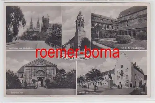 72466 Mehrbild Ak Gruß aus Landau (Pfalz) Herber-Norkus-Platz usw. 1940