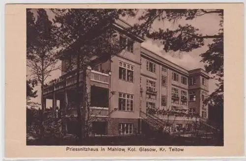 96837 Ak Kol.Glasow Kreis Teltow Priessnitzhaus in Mahlow um 1930