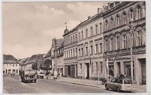 23123 Ak Herzberg (Elster) Blick von der Torgauer Strasse zum Karl Marx Platz