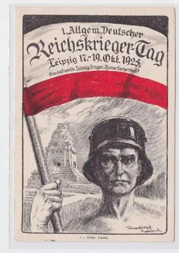 87568 Ak 1.Allg.Deutscher Reichskrieger-Tag Leipzig 1925
