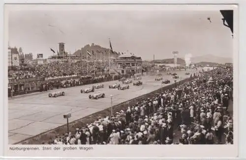 15372 Ak Nürburgrennen Start der großen Wagen 1942