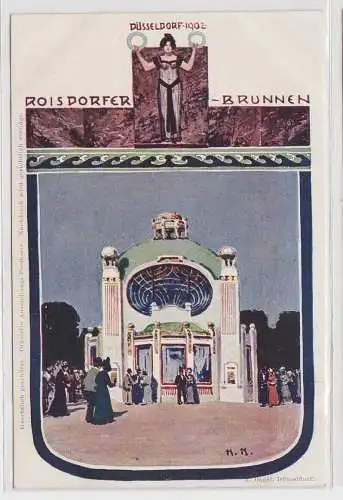97876 Künstler Ak Düsseldorf Ausstellung 1902 Roisdorfer Brunnen