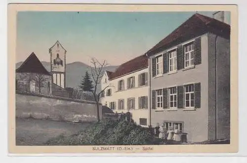97220 Ak Sulzmatt Oberelsass Spital 1914