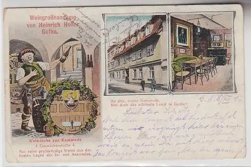 69765 Feldpost Ak Gotha Weingroßhandlung von Heinrich Holler 1917