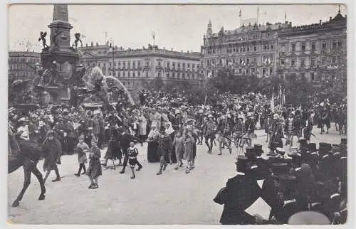 88412 Ak Historischer Festzug 500jähriges Jubiläum der Universität Leipzig 1909