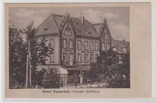 54165 Ak Hettstedt (Südharz), Hotel Kaiserhof, Gebäudesicht, um 1920