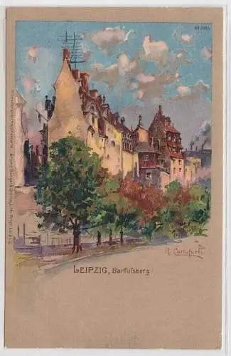66351 Künstler Ak Leipzig - Barfussberg um 1900