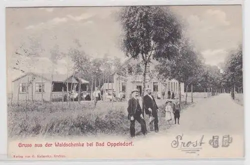18866 Ak Gruss aus der Waldschenke bei Bad Oppelsdorf um 1909