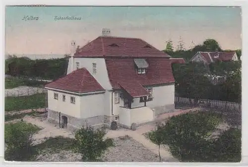 04069 Ak Helbra, Gebäudeansicht Hohenthalhaus, Gartenpartie, 1908