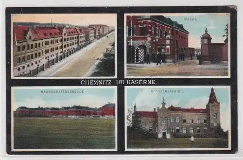 65731 Mehrbild Ak Chemnitz 181er Kaserne 1914