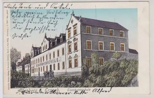 91436 Patent Ak Altenberg im Erzgebirge Eisenbahnschule 1904