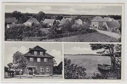 57915 AK Köthen Kreis Beeskow-Storkow - Kolonialwaren E.Lange, Seepartie 1939