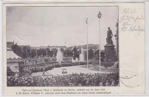 13075 AK Enthüllung National-Denkmal Fürst von Bismarck zu Berlin 1901