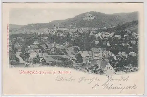 41436 AK Wernigerode (Blick von der Sennhütte) - Panorama 1903