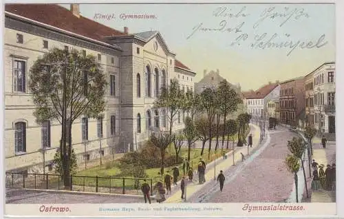 90466 Ak Ostrowo Ostrów Provinz Posen Gymnasialstrasse 1906