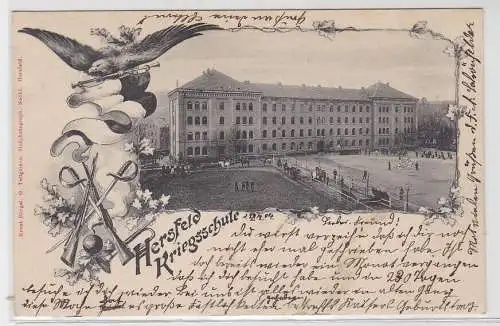 62010 Ak Hersfeld Kriegsschule 1904