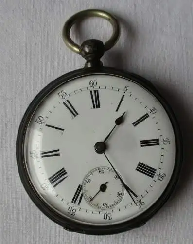 elegante Lépine Herren Taschenuhr Silber Phenix Watch um 1900 (134832)