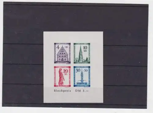 Briefmarken Französische Zone Baden Michel Block 1B postfrisch **(146105)
