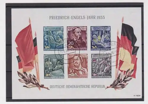 DDR Briefmarken Block 13 (Friedrich Engels) gestempelt (145030)