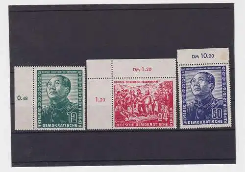 DDR 1951 Satz 286/88 Deutsch-chinesische Freundschaft Postfrisch **(151846)