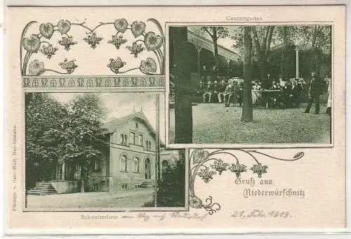 907894 Mehrbild Ak Gruß aus Niederwürschnitz Schweizerhaus 1919