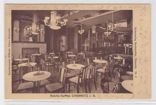 84294 Ak Chemnitz - Reichs-Kaffee, Innenansicht 1927